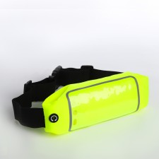 Board belt on a zipper, reflective elements, yellow color