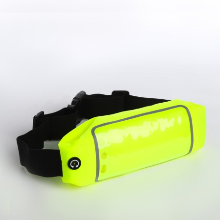 Board belt on a zipper, reflective elements, yellow color