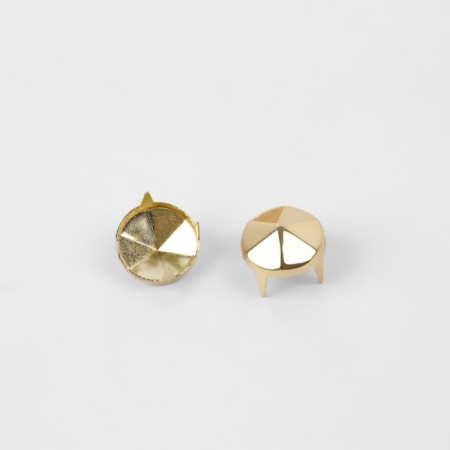 Holnita "cone", d = 10 mm, 4 mounts, 50 pcs, gold color-1