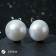 Earrings with pearls "Flower" Dawn, white in silver