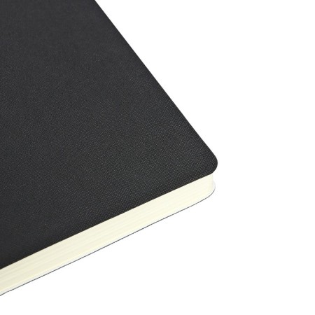 Dated diary 2024 A5 176 sheets, Devente.nobile, soft cover of artificial leather, lies, cream block 70 g/m2, black-2