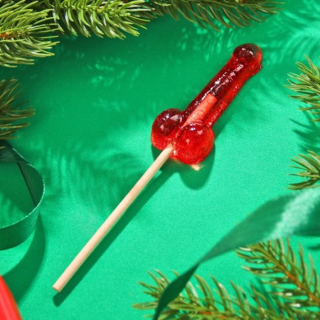 Lollice "Jingle Bells", taste: strawberries, 20 g.-2