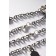 Bracelets "Demetrons" halves of the heart with keys, red color in silver, 17 size