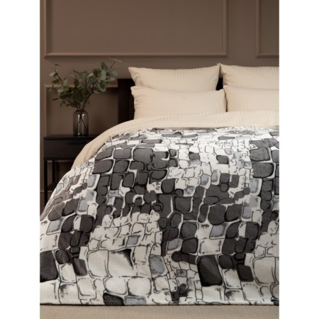 Texrepublic blanket, size 180x200 cm, gray color-3