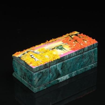 Casket "Autumn" 15x7x5.5 cm, stone baby, coil-7