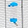 Drill for a cage, 400 ml, 9 x 6 x 20 cm, blue