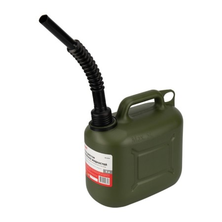 Canist for fuel and lubricants Rexant, vertical, reinforced, plastic, 5 liters