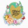 A magnet with a stamp-layer “Let Easter bring happiness!”, 6.2 x 6.8 cm.