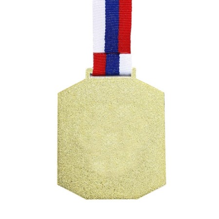 Medal for application 002, tricolor. The color of evil. With a ribbon. 6 x 7 cm.-4