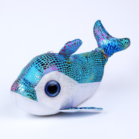 Soft toy "Dolphin", 23 cm, blue color-4