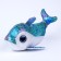 Soft toy "Dolphin", 23 cm, blue color