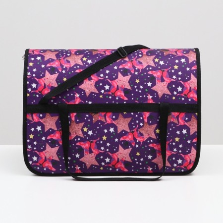 Bag - carrying for animals with print, 49 x 30 x 35 cm, mix of flowers-1