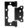 Loop overhead gHILUR 100x75 2BB BL, blister, 2.5 mm, matte black color, 2 pcs