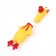 Brying toy "Rooster" for dogs, 16 cm, yellow