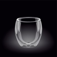 A glass with double walls Wilmax England, 400 ml