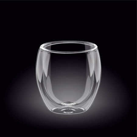 A glass with double walls Wilmax England, 400 ml