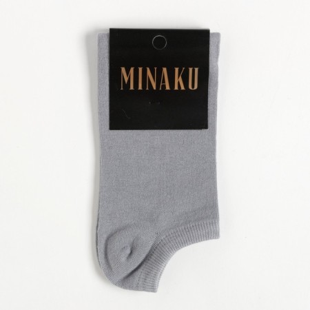 Socks men's shortened minku color light gray, size 42-43 (29 cm)-2