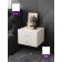 Tumbling suspended repituation, white, white gloss, gold "", 380x350x270