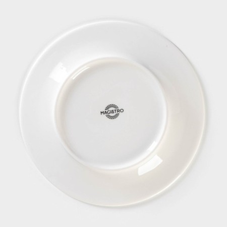 Porcelain dining plate Magistro Argos, D = 20.6 cm, white color-3