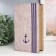 Safe-book wood to the leatherette "anchor" 21x13x5 cm