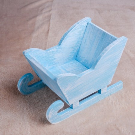 Wooden Kashpo 20 × 12 × 13 cm "Sanka", we give a blue brush beautifully-2