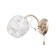 Bra "Ariel" 1x40W E27 White-gold 18x15x18 cm.