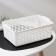 Loft storage basket, 3.8 l, 29.5 × 18.5 × 10.5 cm, white color
