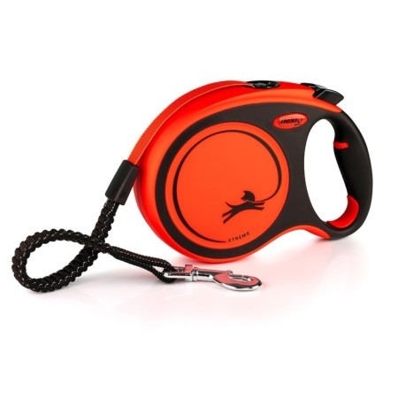 Roulette FLEXI XTREME TAPE L (up to 55 kg) tape, 8 m black/orange