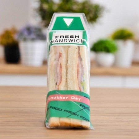 Packaging for sandwich, green, 23.5 x 5.5 cm-3