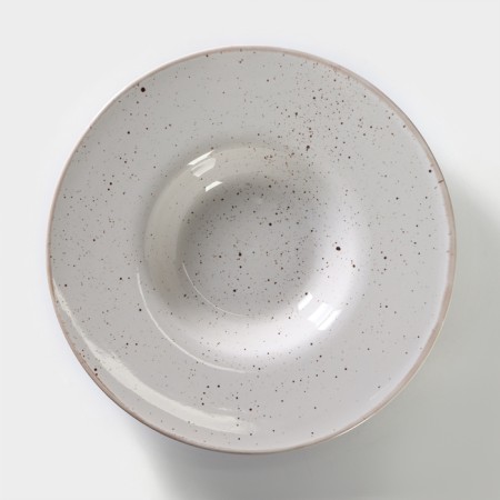 Porcelain pantish plate Punto Bianca, 500 ml, D = 31 cm-1