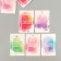 Cardboard Biro "Handmade. Watercolor" set 10 pcs (5 types) 4x6 cm