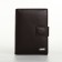 Male purse on magnet 3 in 1, department for auto documents, passports, brown color