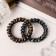 Hair elastic band "Spring" (set 2 pcs) drawing, mix