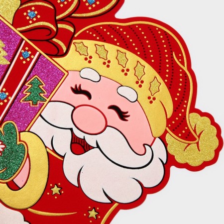 Decorative sticker "Grandfather Frost with gifts" 44x32 cm-3