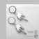 Earrings Metal "HAM", silver color
