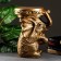 Figure - stand "Elephant sitting" bronze, 34x26x44cm