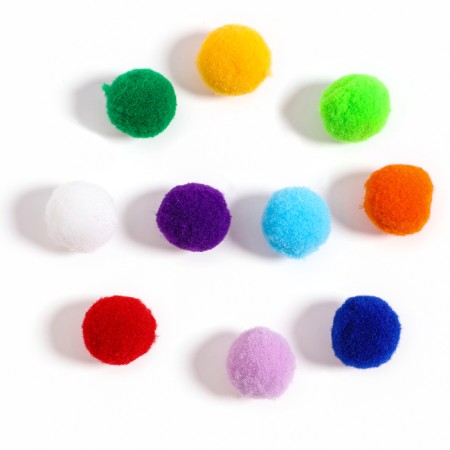 A set of textile parts for the decor "bombs" 50 pcs., Size 1 pc. - 2 cm-3