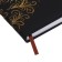 The diary is low, the PVC cover, A5 format, 140 l, cell, with a strap, black