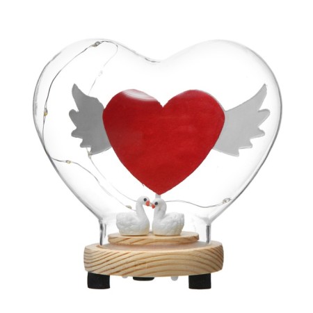 Narrh Naughter "Heart" LED from batteries 3xlr44 13x7.2x12 cm Risalux-7
