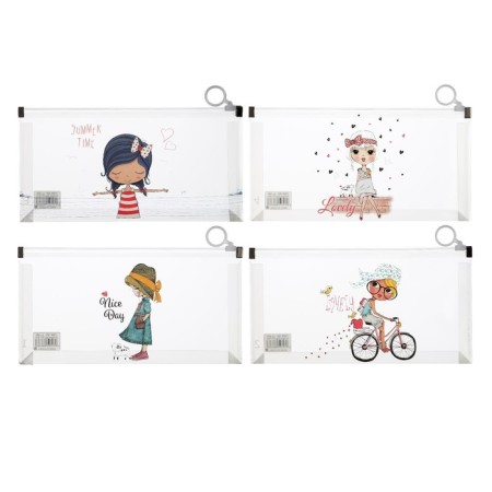 Lightning folder-convert format A6, 180MKR, with a drawing "Little Girl", mix