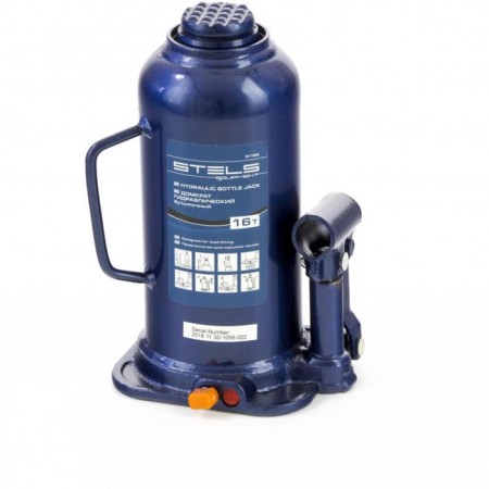 The jack hydraulic bottle stels 51168, h lifting 227-457 mm, 16 tons-1