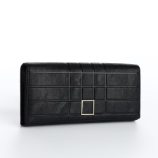 Women's wallet on a magnet, black color