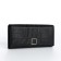 Women's wallet on a magnet, black color