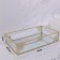 Great organizer for storage, glass, with a mirror bottom, 1 section, 29 × 17.5 × 6 cm, the color is transparent/copper