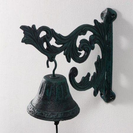 Bell Souvenir Cast iron "Fluffy leaves" Patina 24x11.5x28.5 cm