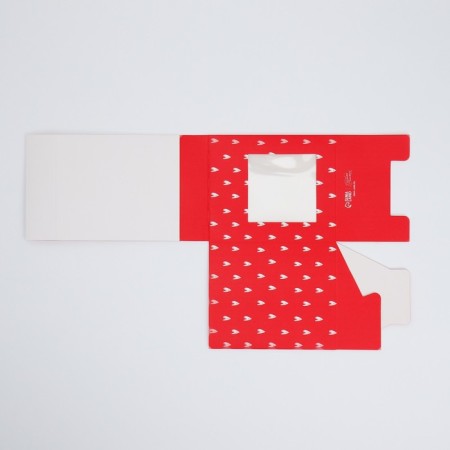 Gift folding box with 3D effect, packaging, “with love”, 11 x 11 x 13 cm-12