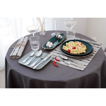 Ceramic serving dish "Rapsodia. Sheet ", 36 × 12 × 4 cm, green color-3