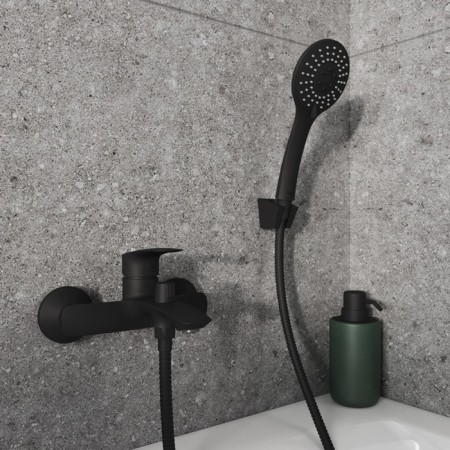 MILARDO RORA RORBL00M02 bath mixer, 51 mm pouring, black matte-1