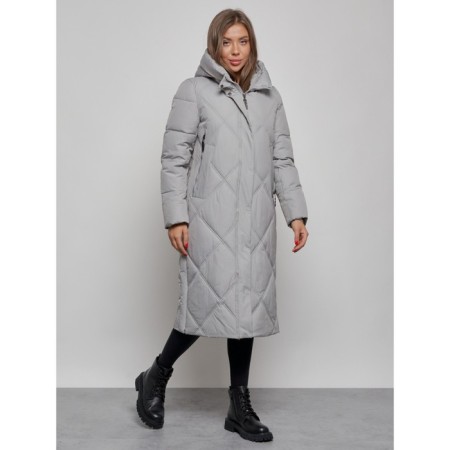 Coat insulated winter female, size 42, color gray-1