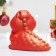 Figure "Dragon" 10x12cm, red with gold